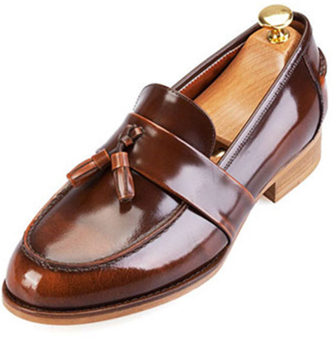 카스타창 방울로퍼 브라운 수제화 로퍼_RFS375