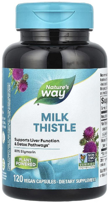네이처스웨이 실리마린 80퍼센트 프리미엄 밀크시슬 120 배지캡슐 Milk Thistle Silymarin, 120정, 1개