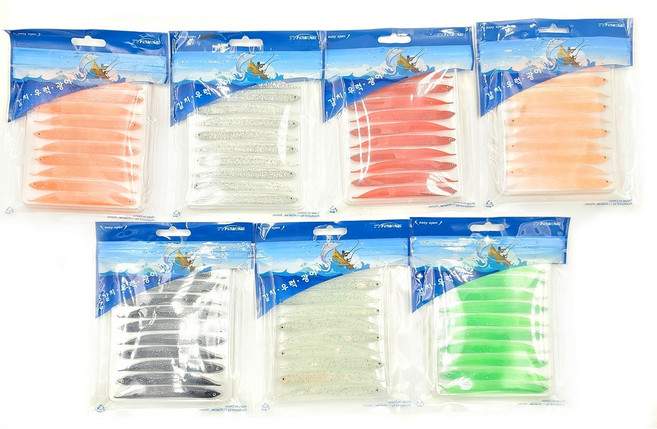 연피싱 갈치 광어 우럭웜 한봉에 10개입, 핑크펄, 1개