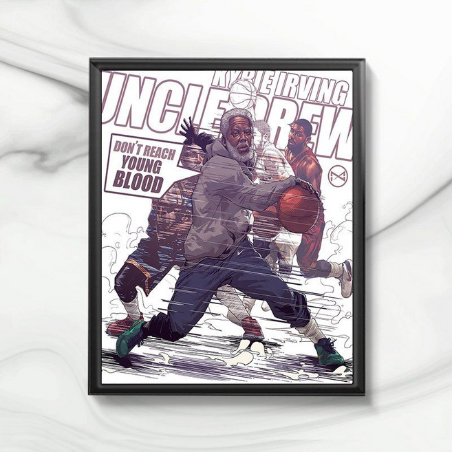 카이리어빙 NBA 10인치 알루미늄 싸인 액자, 8