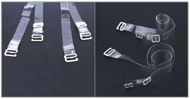 [택배무료] 투명 누드브라끈(2p_1set)