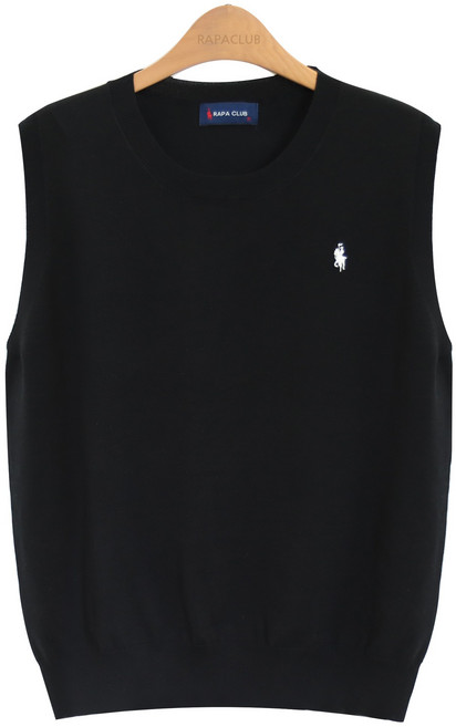 라파클럽 여성 라운드넥 민소매 니트 나시 여름 티셔츠