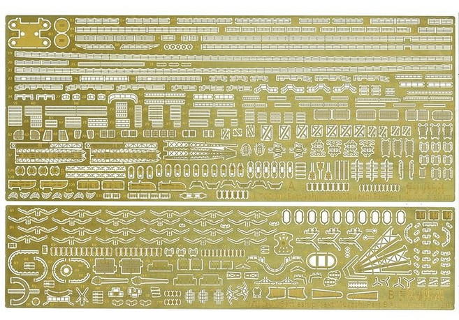후지미 모델 1/700 그레이드업 파츠 시리즈 No.111 함NEXT 일본해군 전함 무사시 전용 에칭 파트 Gup-111
