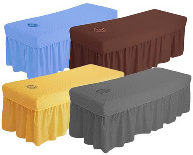 현대교역 침대커버 경락침대커버 구멍베드커버 홀베드커버 경락베드 마사지침대커버 맞춤형 - 한국