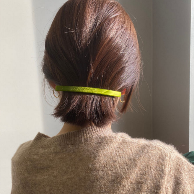 헤어퀸 빼빼로 단발머리 반묶음 자동 헤어핀 10.5cm
