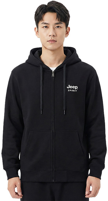 지프스피릿 남녀공용 헤비웨이트 실버폭스 후드 집업 705