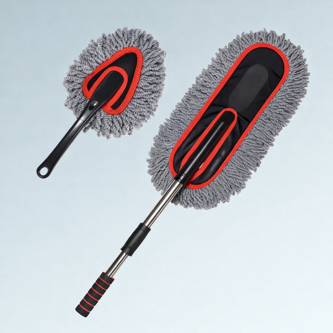 루움 스크래치방지 극세사 차량 먼지털이개 대형 + 소형, 1세트