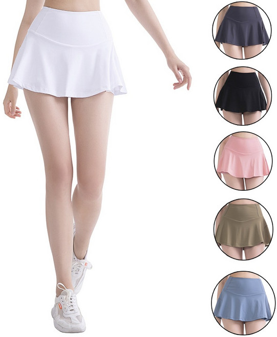 couyor 폴댄스 의상 폴스커트 폴복 하의 1+1, 화이트