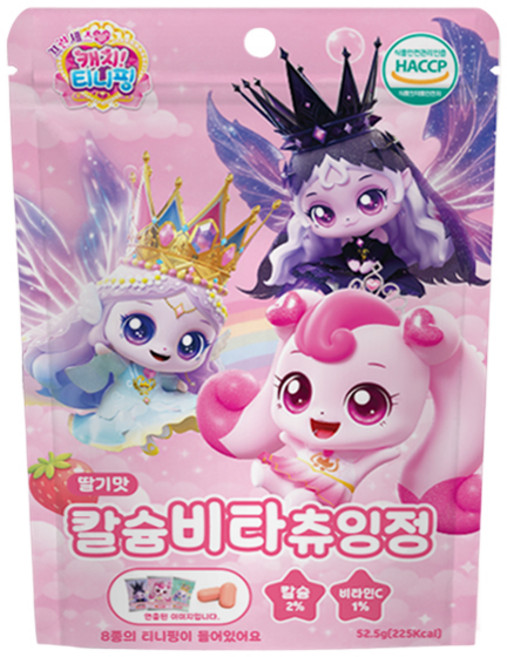 캐치티니핑 칼슘비타 츄잉정 딸기맛 52.5g, 10개