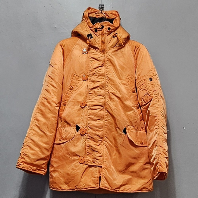 (Vintage) 알파 N3-B 후드집업 항공 패딩 점퍼/ 실측95-100/ 동우네