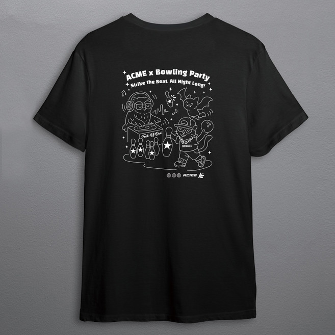 애크미 볼링티셔츠 DJ부엉이티셔츠 볼링연습티 볼링라운드티