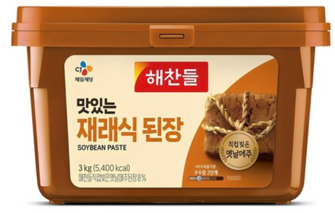 해찬들 맛있는 재래식 된장, 3kg, 1개
