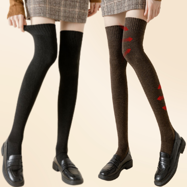 티니캐리 오버니삭스 여성 스타킹 골프 양말