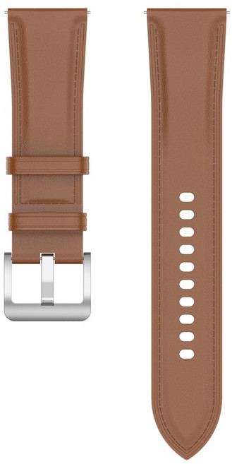 華米 AMAZFIT stratos 1/2/2S 22mm 皮錶帶 腕帶, 1個, 尖尾-淺棕色