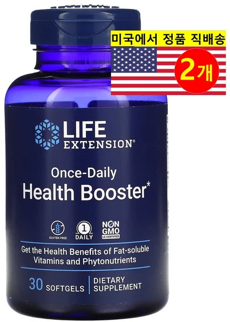 라이프익스텐션 원 데일리 헬스 부스터, 2팩, 30정 - 쿠팡