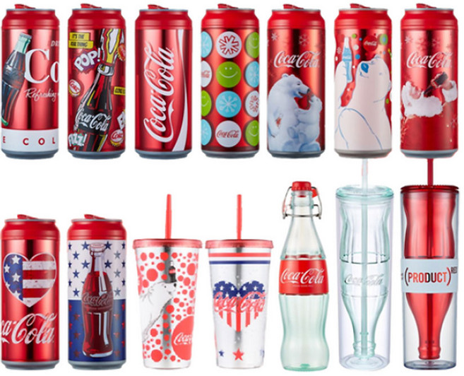 [쿨기어] 코카콜라X쿨기어 콜라보 텀블러 모음집 [1+1], 04. 아메리칸 썸머 캔 물병 - 보틀[1+1], 1개