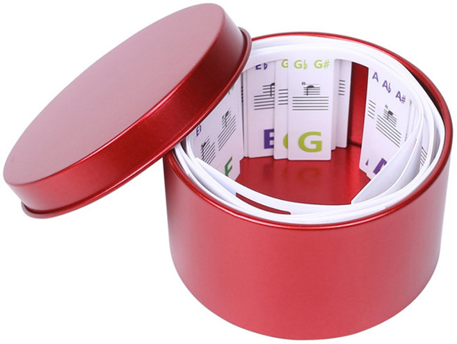 피아노 건반 계이름 실리콘 스티커 입문자 초보자 연습용 가이드, 1개, 88키