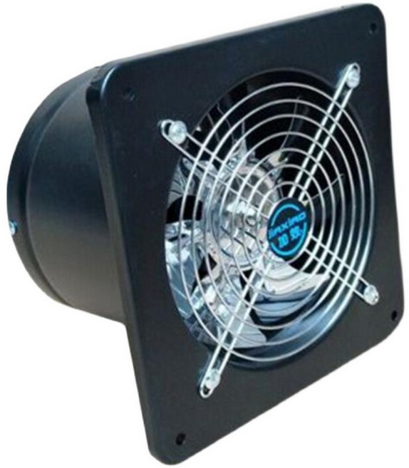 주방 화장실 강력 환풍기 배기팬 욕실 환기 저소음 미니, 7인치 검정색 173mm 직경 배기 팬, 1개