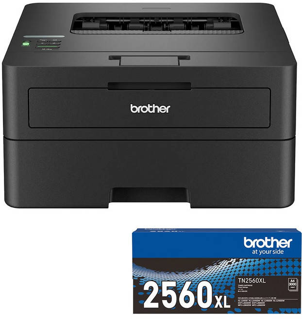 Brother 無線黑白雷射自動雙面印表機, HL-L2460DW+TN2560XL 1支