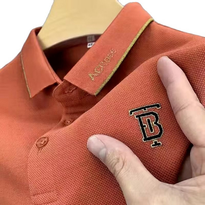 ACROSS 男士刺繡POLO衫 商務休閒短袖上衣