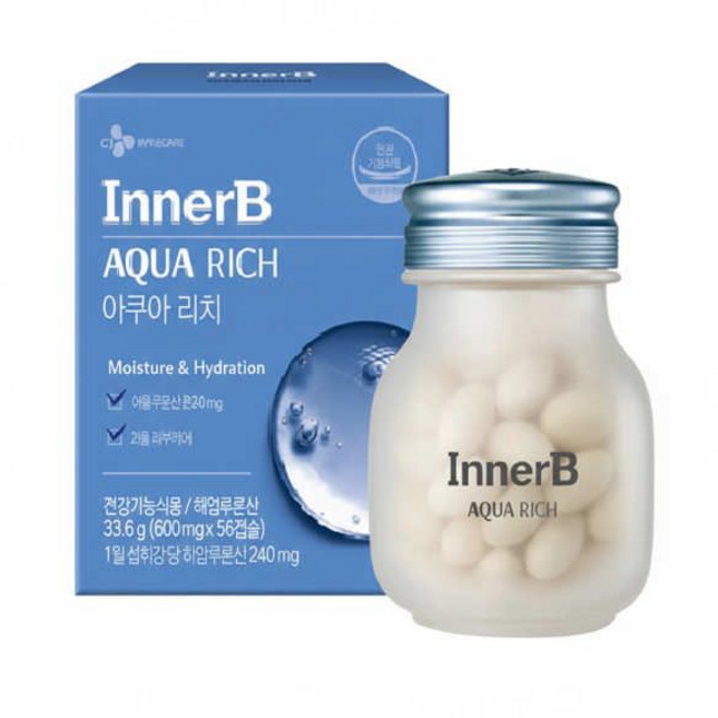 이너비 아쿠아리치 600mg x 56캡슐, 1개, 33.6g