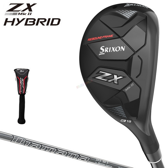 스릭슨 ZX Mk2 하이브리드 유틸 남성 골프채 디아마나 2023, 옵션 : ZX_Mk2 하이브리드 - 5H(25°)/S