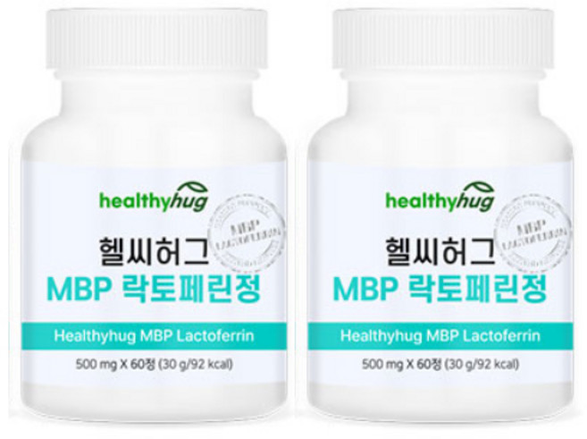 (특)고햠량 헬씨허그 락토페린 MBP 락토패린 뉴질랜드 자연방목 락토페닌 추천 락토페린정 초유분말 산양유분말 정 화학첨가물없음 생유산균 골드 프리미엄, 2개, 60정