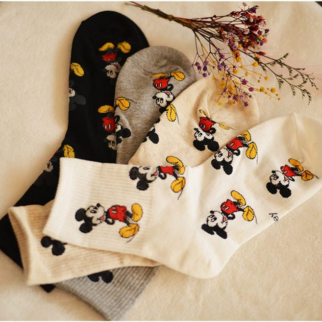 코리아 여자 여성 예쁜 교복 미키마우스 양말 hay+1464ZS