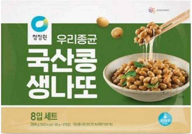 청정원 국산콩 생나또 48g x 8입, 12개