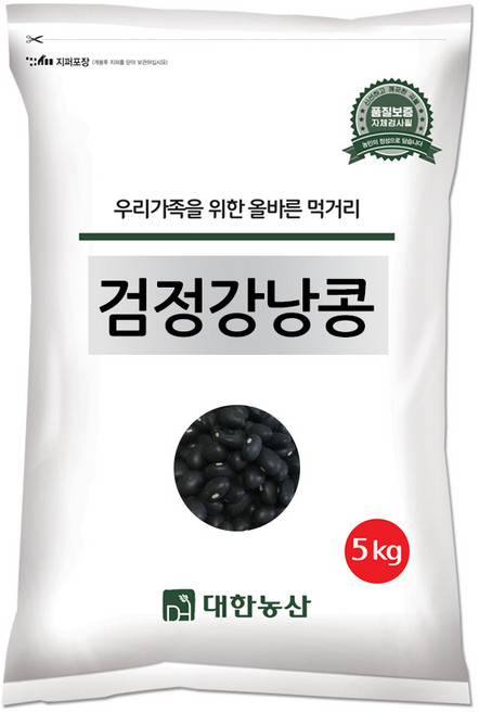 대한농산 검정강낭콩, 5kg, 1개