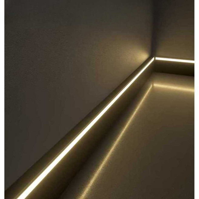 몰딩조명 간접조명 LED 스트랩 코너 바닥 우물천장 셀프 몰딩, 고정형 5cm 하향 조명 백색 1m