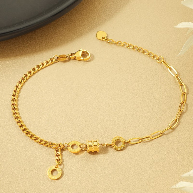 Youmi 14K 도금 우아한 데일리 아이템 팔찌 S-09