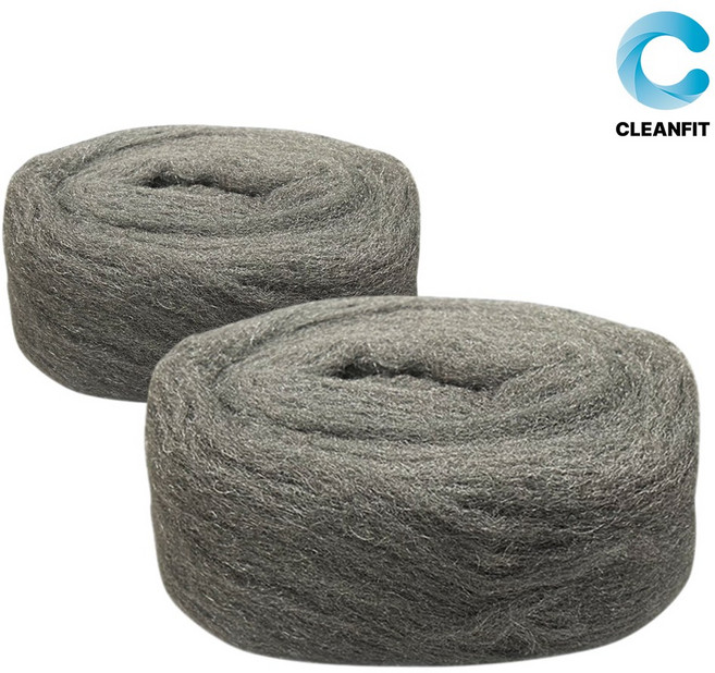 크린핏 찌든 때 유막제거 고급 철솜 스틸울 0000호 100g, 2개