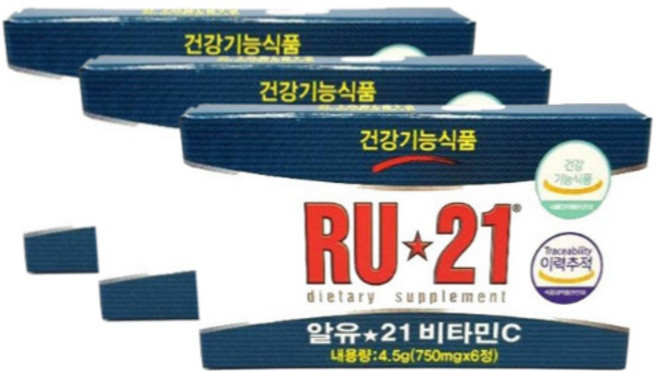 알유21 비타민C 6정 x 3개 / 음주전후