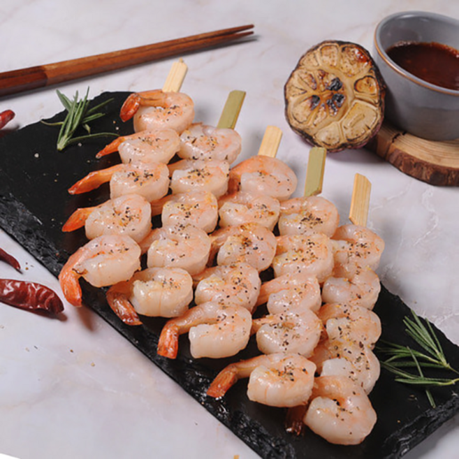 다물꼬치 캠핑용 꼬치구이 허브갈릭새우꼬치, 5개