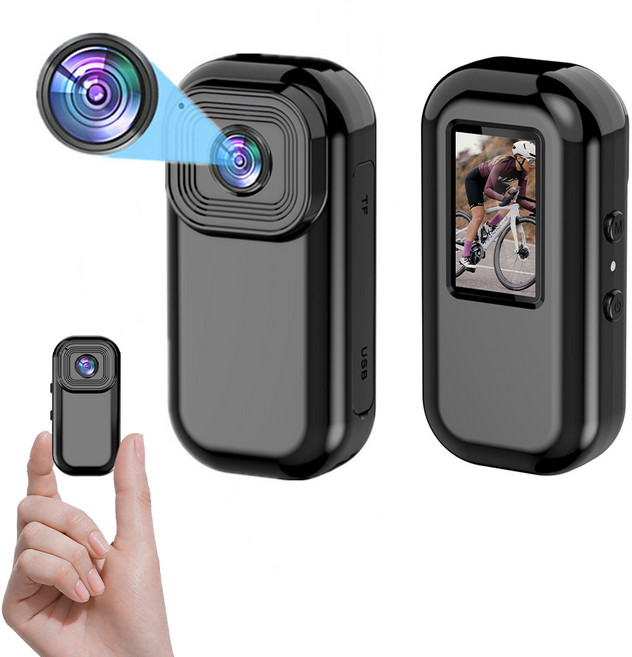 무선 WIFI 엄지 비디오 레코더 1080p HD 비디오 카메라 스포츠 카메라 백 클립 레코더, 철