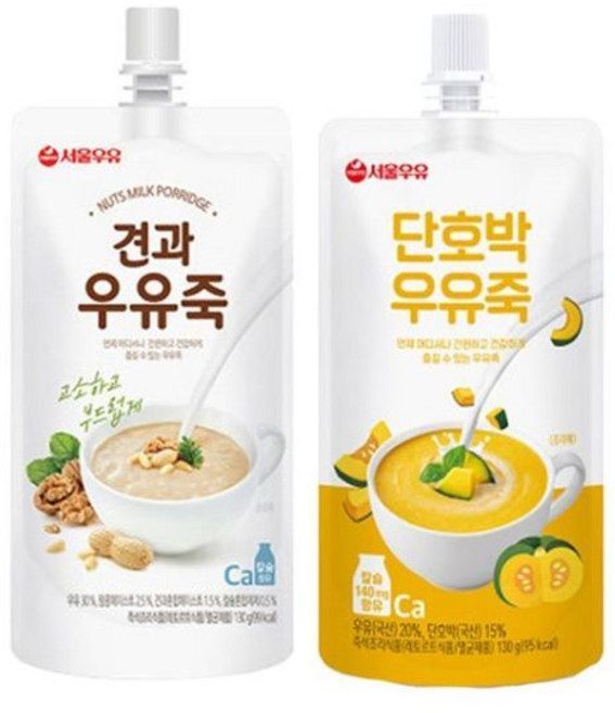서울우유 단호박우유죽10개+견과우유죽10개(130g), 130g, 20개