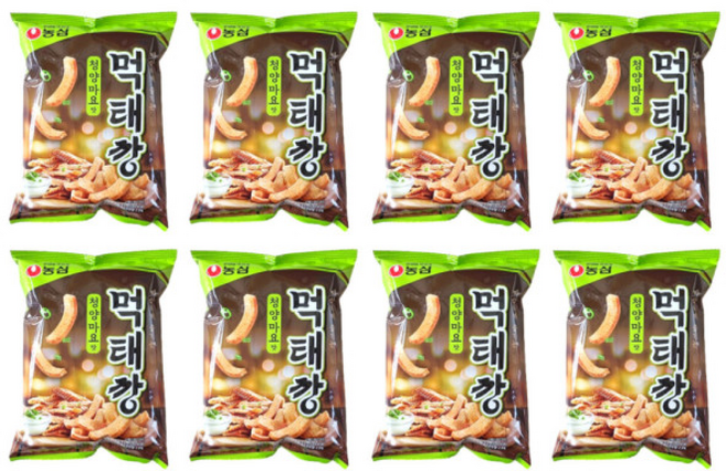 농심 먹태깡 청양마요맛 입, 8개, 60g