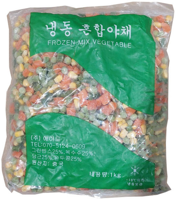 냉동 혼합 야채 믹스, 1개