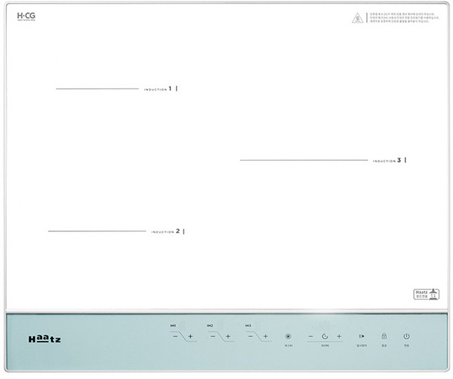 하츠 부띠크 인덕션 3구 스마트 전기렌지 후드연동 쿠킹존 (IH-3606TTLW), 민트