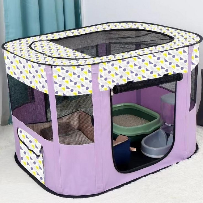가남 반려동물 산실 하우스 강아지 고양이 분만실 접이식 반려동물 텐트하우스, 1개, 퍼플