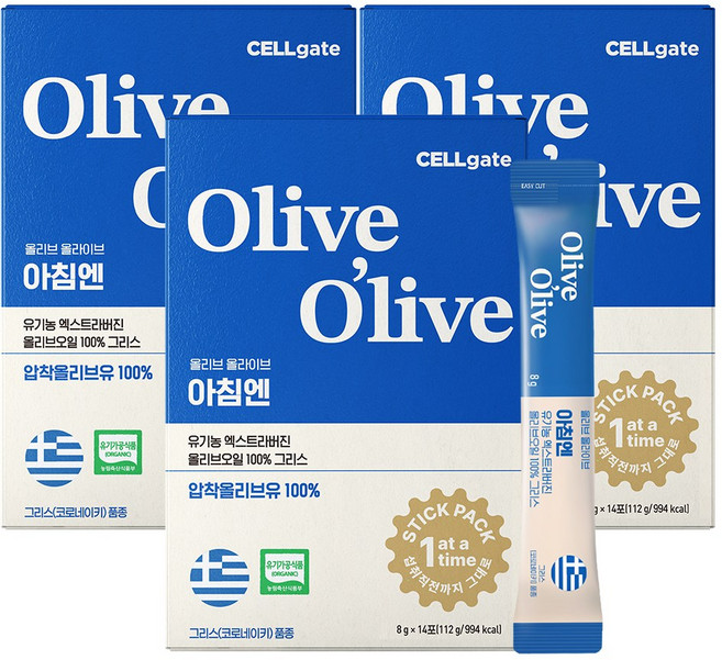 올리브 올라이브 스틱형 올리브오일 유기농 엑스트라버전 그리스산, 8g, 42개