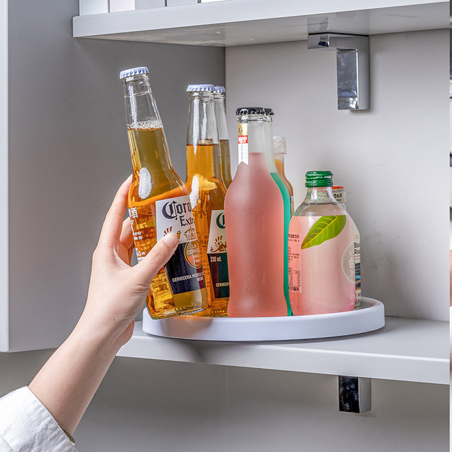 더정리 회전 트레이 양념통 정리대, 1개