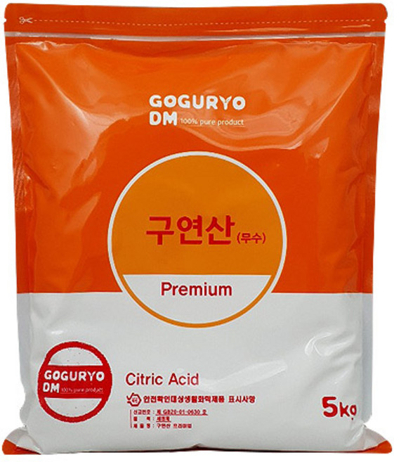 고구려디엠 구연산 프리미엄 5kg x 1개, 2개
