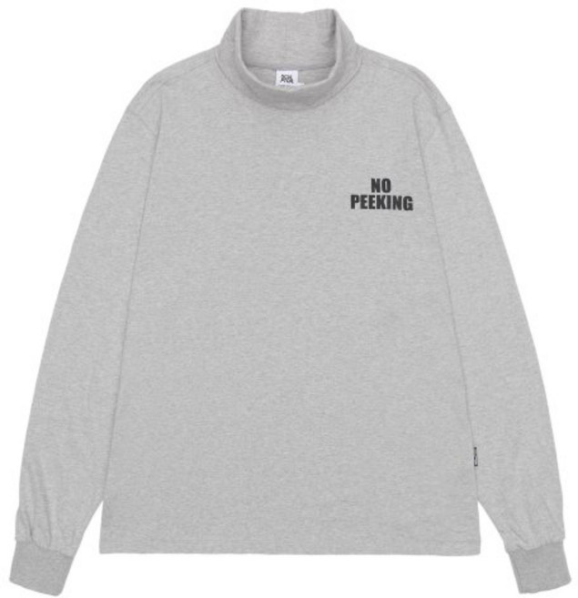 SCULPTOR No Peeking Turtleneck Melange Gray