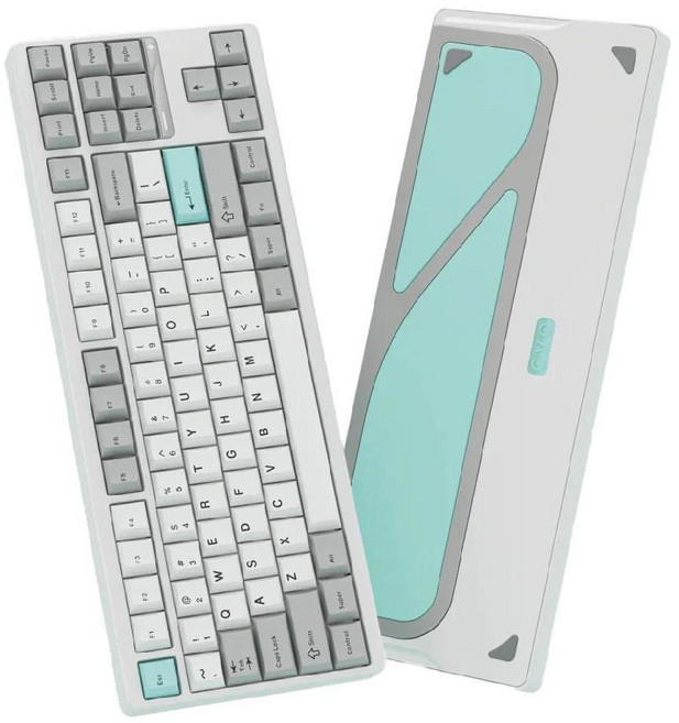 Evoworks EVO80 CNC 알루미늄 유무선 기계식 키보드, HMX Azure, Nimbus