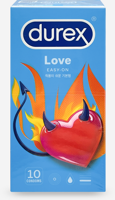 듀렉스 러브 일반형 콘돔, 10개입, 1개
