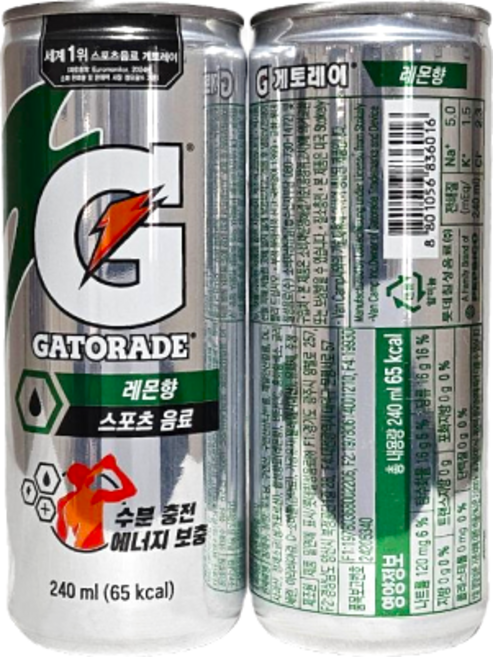 롯데칠성음료 스포츠음료 이온음료 게토레이 레몬향 240ml x 10개