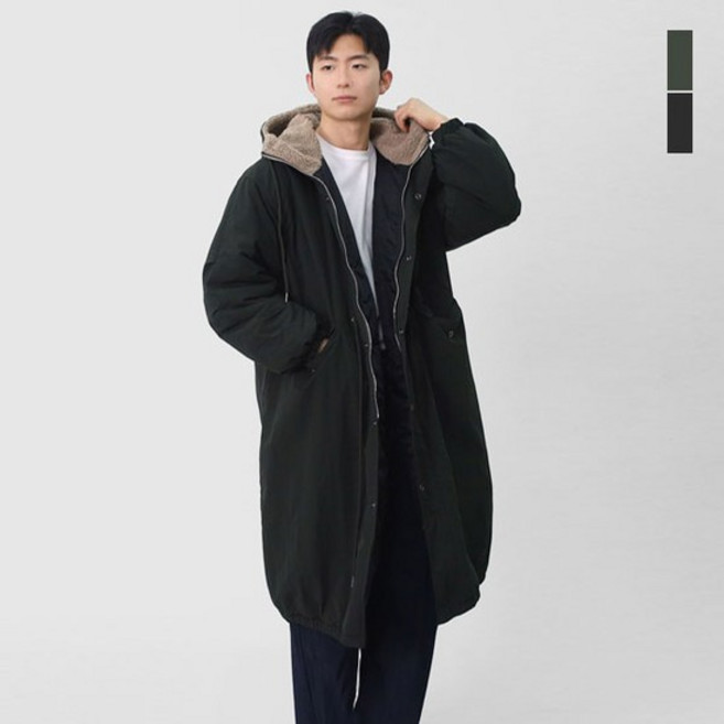 남여공용 겨울 필수 양털 카라 롱 야상 점퍼 SDC001