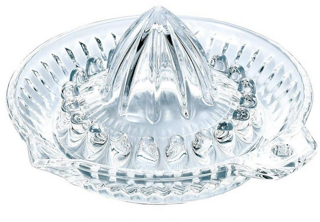 Toyo Sasaki Glass P-SGK-101-N 착즙기/압착기 투명 13.9 x 14.3 7cm(5.5 5.6 2.8인치) 원형 레몬 압착기 식기 세척기 사용 가, 1개